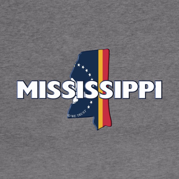 Mississippi Colored State by m2inspiration